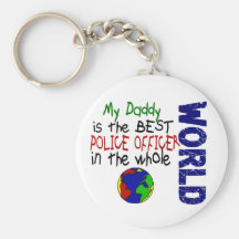 Best Police Officer In World 2 (Daddy) Key Chains