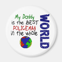 Best Policeman In World 2 (Daddy) Magnet