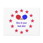 Best Shot Ping Pong Postcards