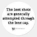 Best Shots Quote Round Sticker