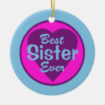 Best Sister Ever Personalised Ornament