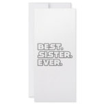 Best Sister Ever Custom Rack Cards