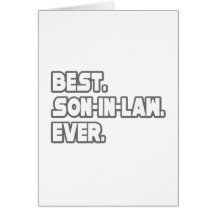 Best Son-In-Law Ever Cards