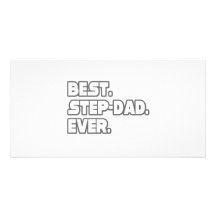 Best Step-Dad Ever Personalized Photo Card