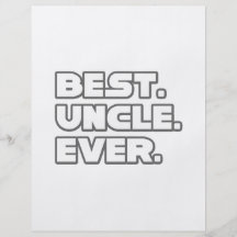 Best Uncle Ever Custom Flyer