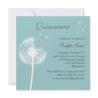 Best Wishes! (turquoise) Personalised Invites by prettyfancyinvites
