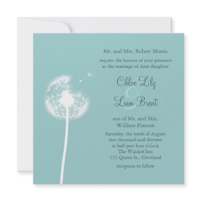 Best Wishes! Wedding Invitation (turquoise) by prettyfancyinvites