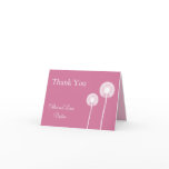 Best Wishes! Wedding Thank You Card (fuchsia)