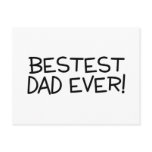 Bestest Dad Ever Post Cards