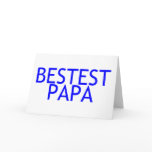 Bestest Papa Blue Cards