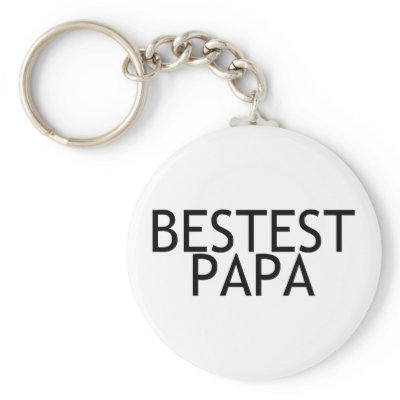 Bestest Papa Key Chain by CelebrationZazzle