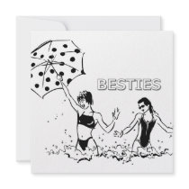 Besties Best Friends on the Beach Personalized Invites