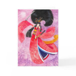 Besuto Samurai Geisha Ukioye Greeting Card, Blank