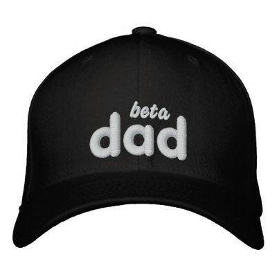 Beta Dad blk hat Embroidered Baseball Cap by twitterfunny
