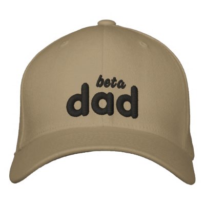 Beta Dad blk kahki hat Embroidered Baseball Cap by twitterfunny