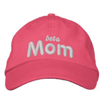 Beta Mum lt blu hat Embroidered Hats
