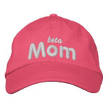 Beta Mum lt blu hat embroidered hats