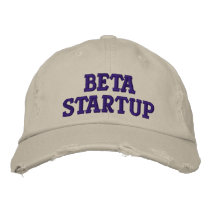 'Beta Startup' Embroidered Vintage Hat Embroidered Baseball Cap