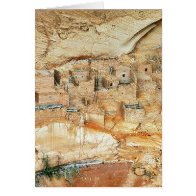 Betatakin Cliff Dwellings Navajo National Monument Greeting Card by lifesphere