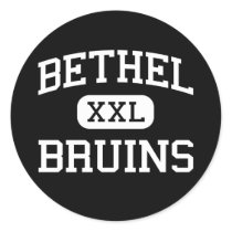 Bethel - Bruins - High School - Hampton Virginia Round Stickers