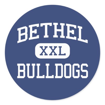 Bethel - Bulldogs - Junior - Spanaway Washington Round Stickers by customteamsportswear