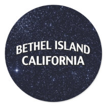 Bethel Island California Round Stickers