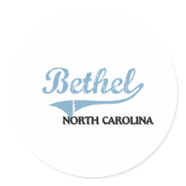 Bethel North Carolina City Classic Round Sticker