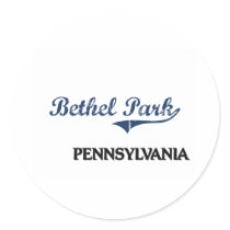 Bethel Park Pennsylvania City Classic Stickers