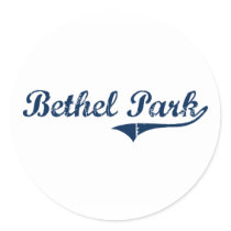 Bethel Park Pennsylvania Classic Design Sticker