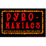 Bethel Pyro-Maniacs Rectangular Keychain photo sculptures