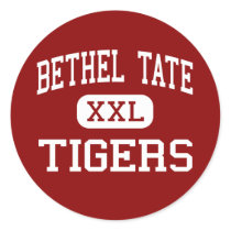 Bethel Tate - Tigers - High School - Bethel Ohio Round Stickers