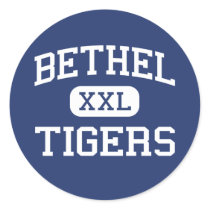 Bethel Tigers Middle Bethel Connecticut Round Stickers