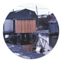 Bethel village flooding round stickers