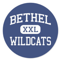Bethel - Wildcats - High School - Shawnee Oklahoma Round Sticker