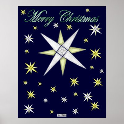 Bethlehem Night (Shining Stars) Poster by Lace9lives