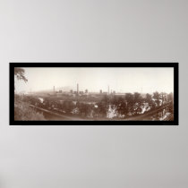 Bethlehem Steel Works Photo 1896 Posters