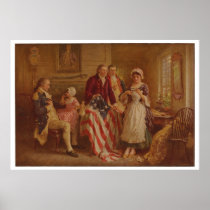 Betsy Ross, 1777, JLG Ferris, c1930 Print