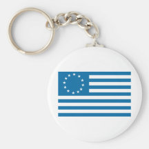 Betsy Ross Flag - Blue Keychains