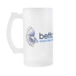 Betta Australis Frosted Glass Mug