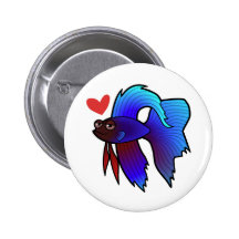 Betta Fish / Siamese Fighting Fish Love Button