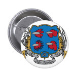 Betta Splendens Coat of Arms Pinback Button