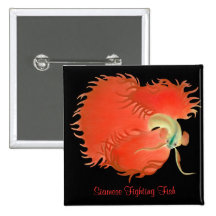 Betta Splendens Fighting Fish Pin