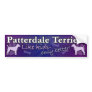 Better than Kids Patterdale Terrier Bumper Sticker