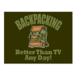 Better Than TV - Backpacking Post Cards