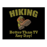 Better Than TV - Hiking Post Card