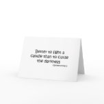 Better to Light a Candle quote Cards