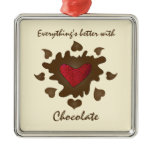 Better with Chocolate Ornament