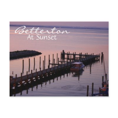 Betterton At Sunset Postcard by time2see