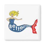 Betterton, Maryland Mermaid Square Refrigerator Magnets