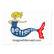 Betterton Mermaid at ImagineMermaid.com Business Card Templates
